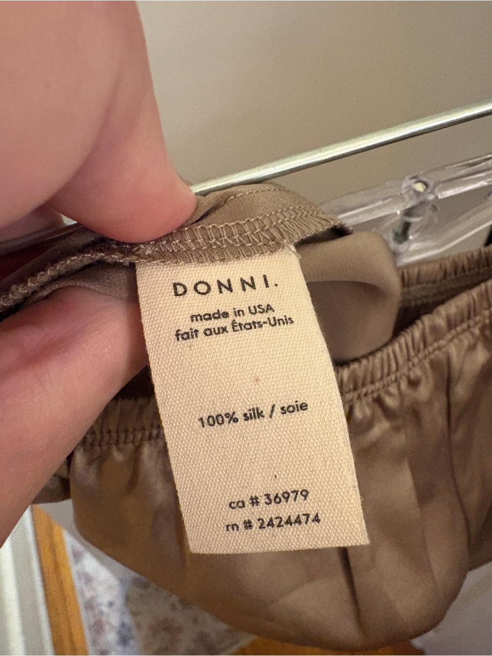 Donni Silk Lace Tap Short in Shitake - Picture 7 of 7